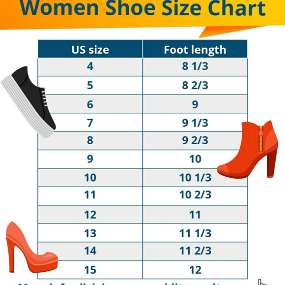 Shoe Size Chart Tamplets - Picture 4 of 10